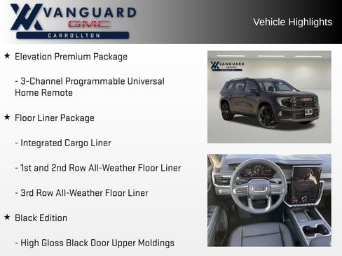 New 2026 GMC Acadia Elevation w/ Black Edition image 10