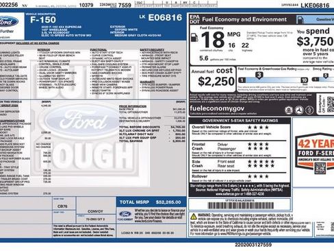 Used 2020 Ford F150 XLT w/ Equipment Group 302A Luxury AWD/4WD image 37