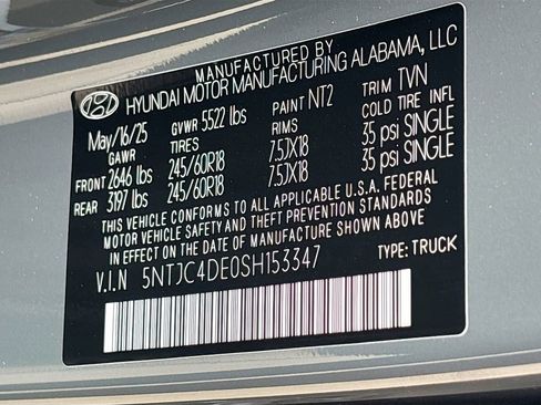 New 2025 Hyundai Santa Cruz SEL image 33