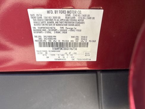 Used 2016 Ford Taurus SHO w/ Equipment Group 401A image 5