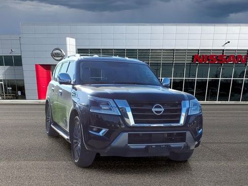 Certified 2023 Nissan Armada Platinum w/ Captain's Chairs Package AWD/4WD image 1