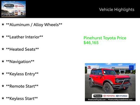 Used 2022 Ford Bronco Wildtrak AWD/4WD image 14