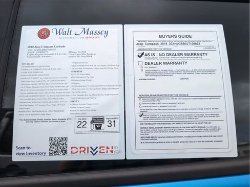 Used 2018 Jeep Compass Latitude w/ Popular Equipment Group image 9