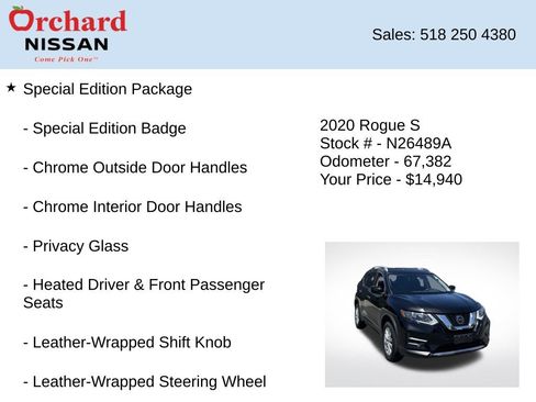 Used 2020 Nissan Rogue S w/ Special Edition Package AWD/4WD image 7