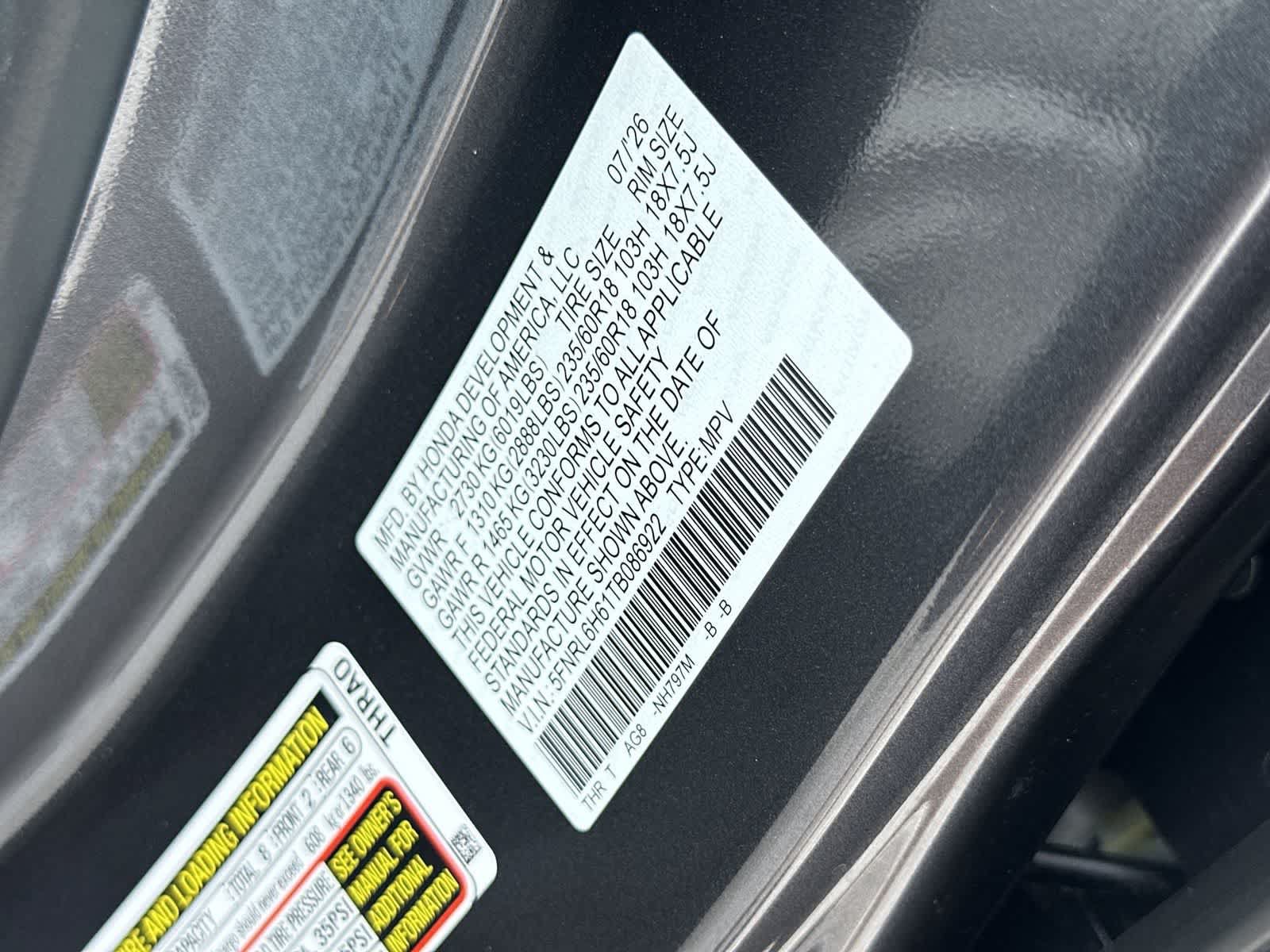New 2026 Honda Odyssey EX-L image 26