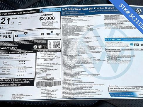 New 2025 Volkswagen Atlas Cross Sport SEL Premium R-Line image 5