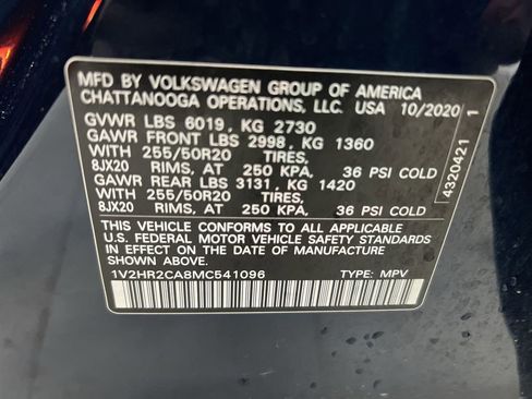 Used 2021 Volkswagen Atlas SE image 27