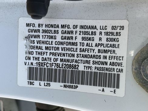 Used 2020 Honda Civic EX-L image 15