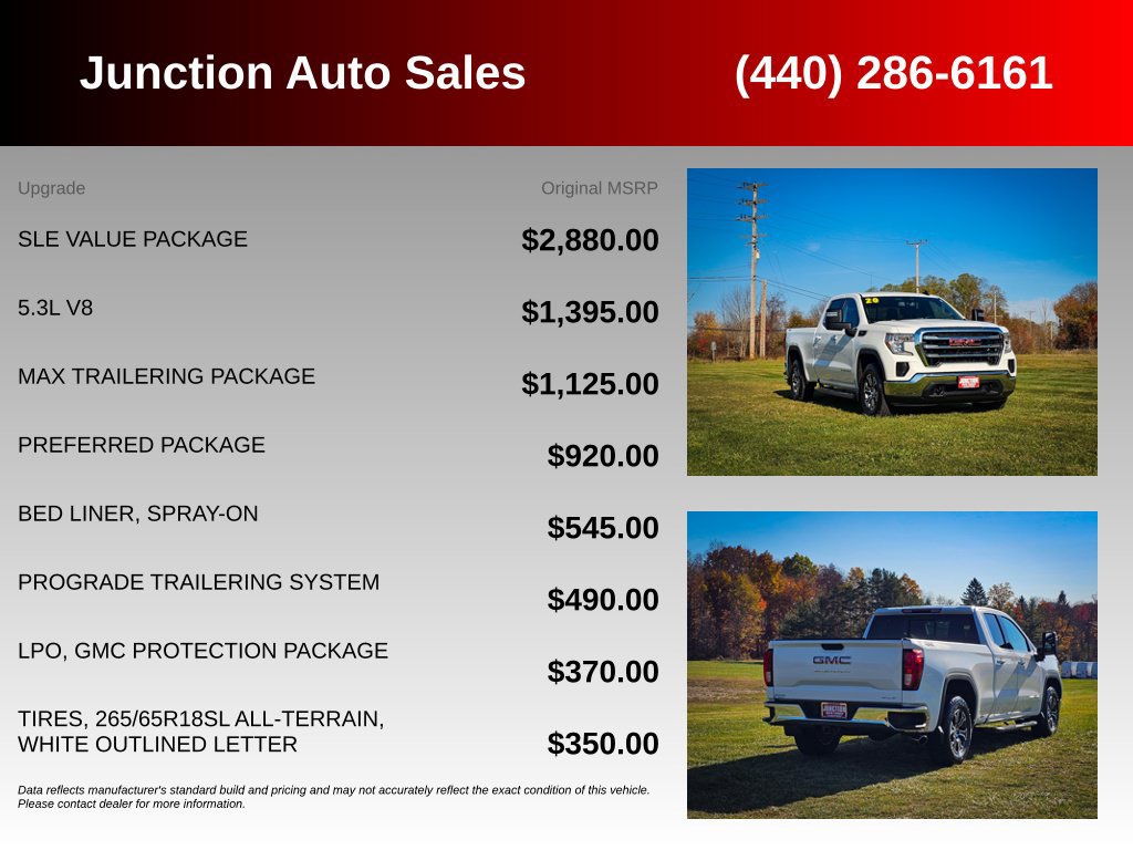 Used 2020 GMC Sierra 1500 SLE w/ SLE Value Package AWD/4WD image 5