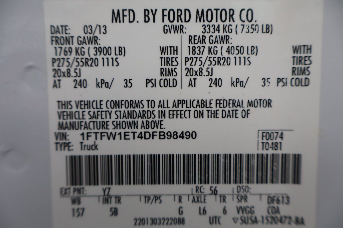 Used 2013 Ford F150 FX4 w/ Luxury Equipment Group AWD/4WD image 46