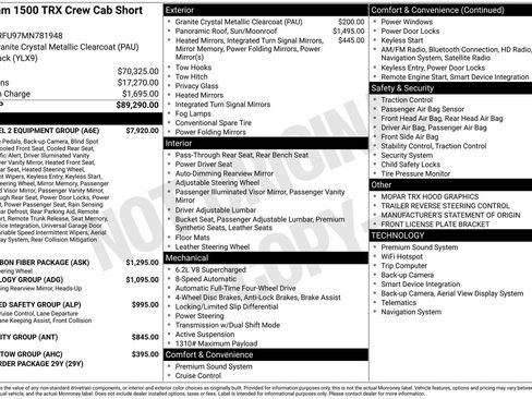 Used 2021 RAM 1500 TRX w/ TRX Level 2 Equipment Group image 30