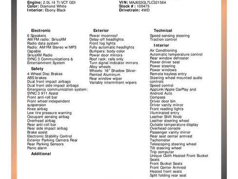 Used 2020 Ford EcoSport SE image 33