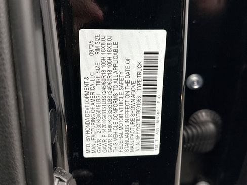 Used 2026 Honda Ridgeline Black Edition image 25