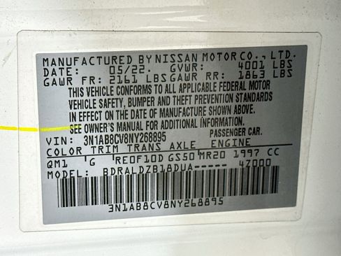 Used 2022 Nissan Sentra SV FWD image 12