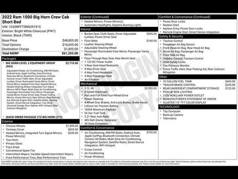 Used 2022 RAM 1500 Big Horn AWD/4WD image 36