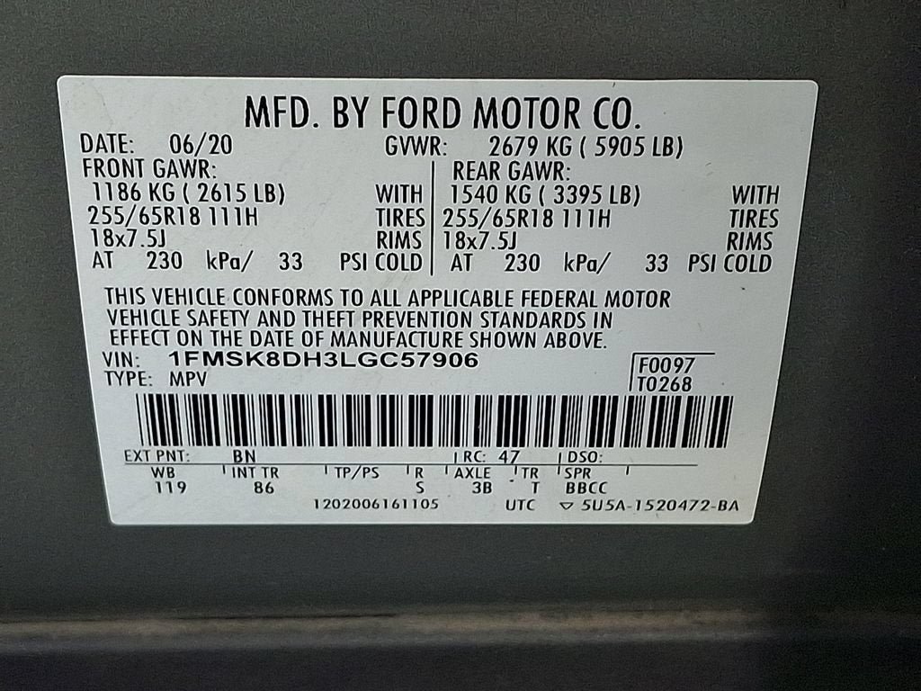 Used 2020 Ford Explorer XLT AWD/4WD image 27