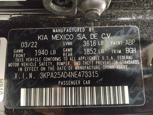 Used 2022 Kia Rio S w/ Option Group 015 FWD image 33