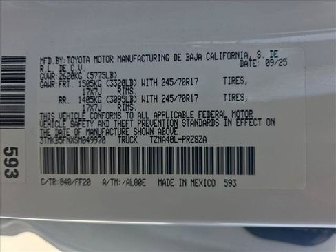 Certified 2025 Toyota Tacoma SR5 RWD image 22