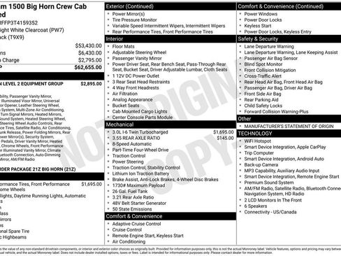 Used 2026 RAM 1500 Big Horn AWD/4WD image 2