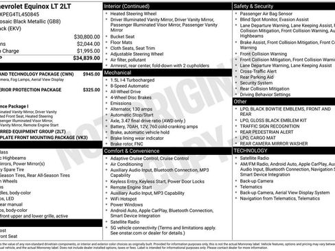 New 2026 Chevrolet Equinox LT w/ Safety and Technology Package AWD/4WD image 11