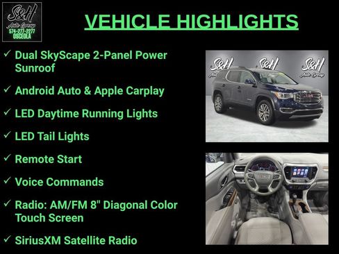 Used 2017 GMC Acadia SLE w/ Driver Alert Package I AWD/4WD image 3