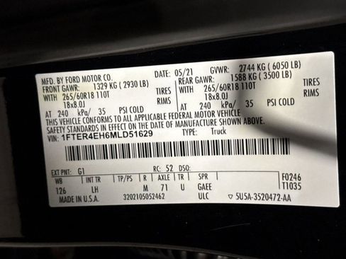 Used 2021 Ford Ranger XL w/ Equipment Group 101A High image 21