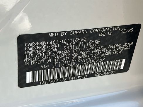 Certified 2025 Subaru Impreza 2.0i AWD/4WD image 31