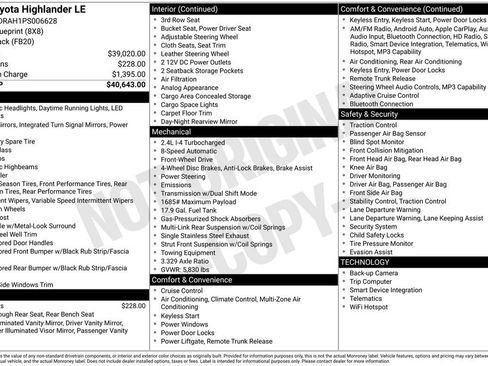 Used 2023 Toyota Highlander LE FWD image 26