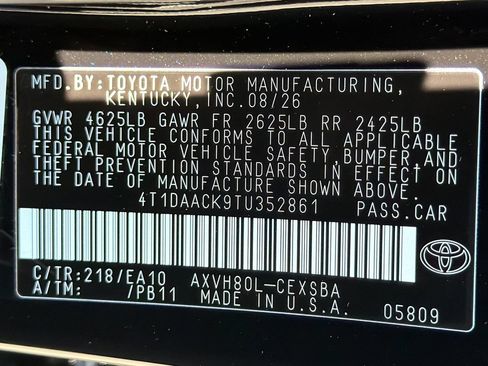 New 2026 Toyota Camry SE FWD image 37