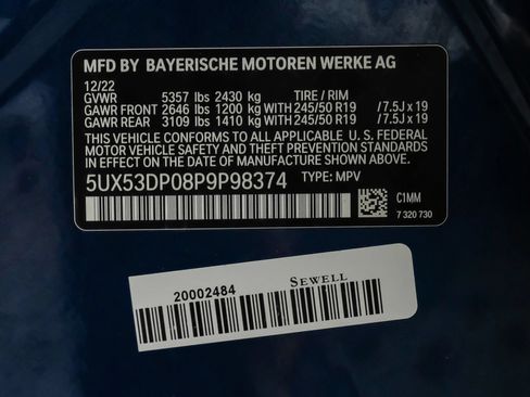Used 2023 BMW X3 xDrive30i w/ Convenience Package AWD/4WD image 76