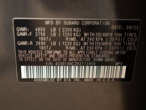 Used 2024 Subaru Outback Limited image 41