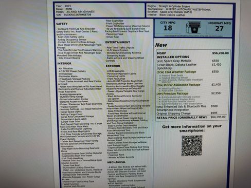 Used 2015 BMW X5 xDrive35i image 18