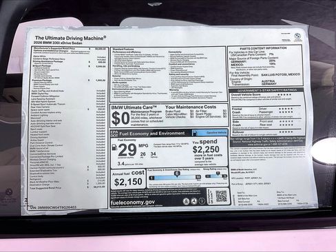 New 2026 BMW 330i xDrive Sedan w/ M Sport Package AWD/4WD image 22