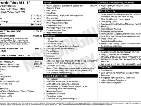 Used 2026 Chevrolet Tahoe RST w/ RST Capability Package AWD/4WD image 19