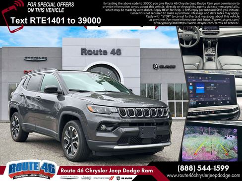 Used 2023 Jeep Compass Limited w/ Sun and Sound Group AWD/4WD image 1