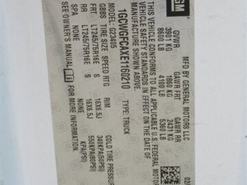 Used 2014 Chevrolet Express 2500 image 7