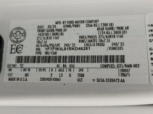 Used 2024 Ford F150 XLT w/ FX4 Off-Road Package image 18