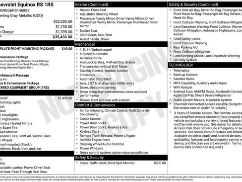 Used 2023 Chevrolet Equinox RS AWD/4WD image 22