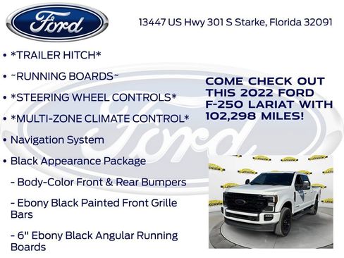 Used 2022 Ford F250 Lariat w/ Black Appearance Package image 15