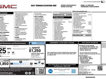 New 2027 GMC Terrain Elevation w/ Elevation Premium Package