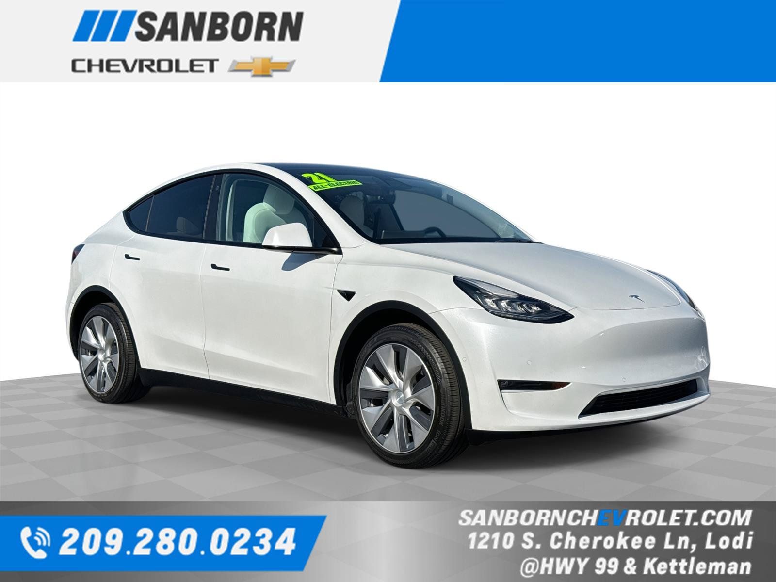 Used 2021 Tesla Model Y Long Range AWD/4WD image 1