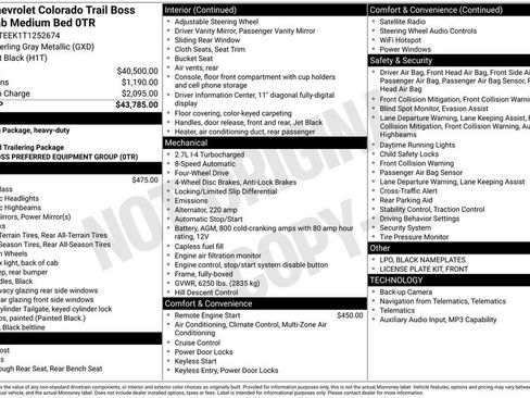 New 2026 Chevrolet Colorado Trail Boss AWD/4WD image 2