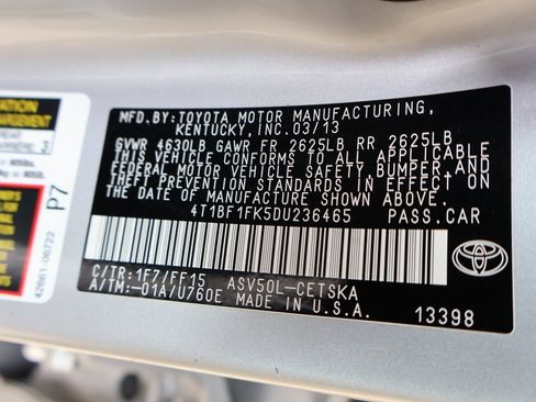 Used 2013 Toyota Camry SE image 38