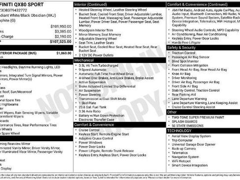 Certified 2026 INFINITI QX80 4WD w/ Sport Exterior Package image 10