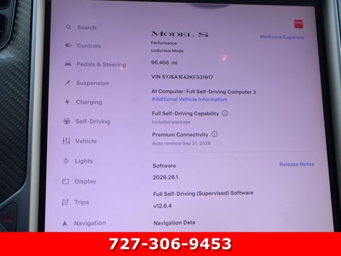 Used 2019 Tesla Model S Performance AWD/4WD image 24