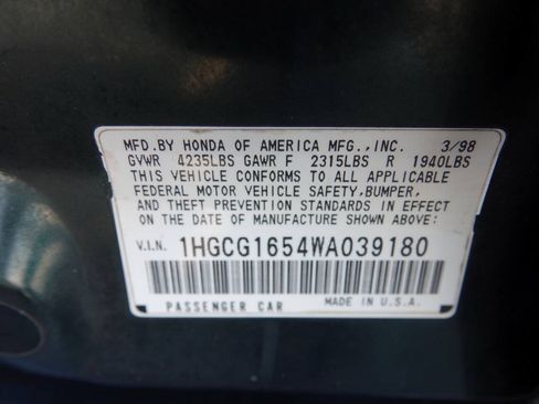 Used 1998 Honda Accord EX image 99