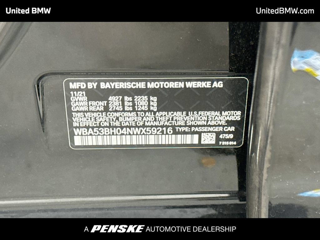 Used 2022 BMW 530i w/ Premium Package RWD image 22