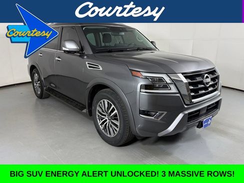 Used 2023 Nissan Armada SL w/ Captain's Chairs Package RWD image 1