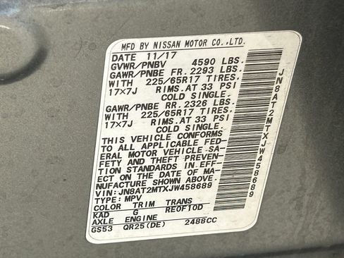 Used 2018 Nissan Rogue SV FWD image 37