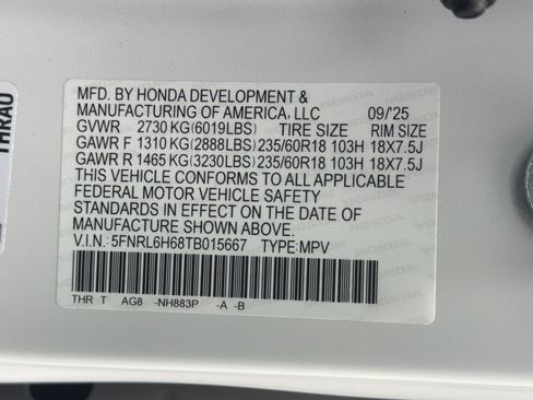 Certified 2026 Honda Odyssey EX-L image 36